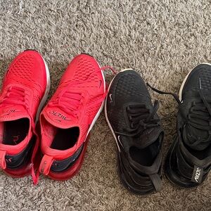 Nike Red and Black Athletic Shoes